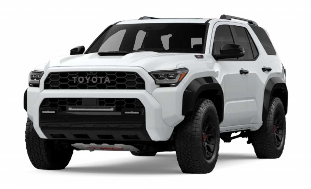 White Toyota 4Runner 2025